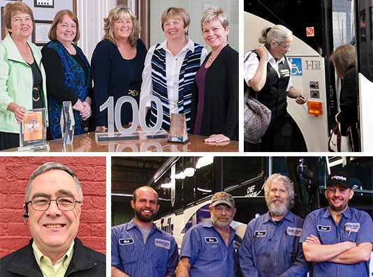 Members of the Indian Trails team