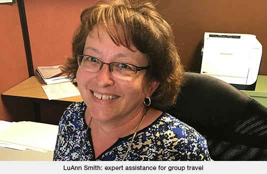 LuAnn Smith: expert assistance for group travel  LuAnn Smith: expert assistance for group travel