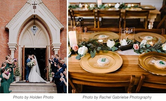 Wedding Shot and Table Setting