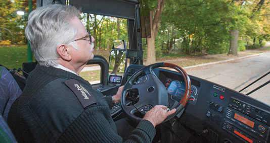 Indian Trails motorcoach driver