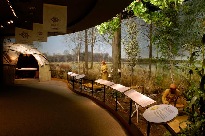 The Ziibiwing Center of Anishinabek Culture and Lifeways in Mt. Pleasant is one of Indian Trails top five must-see (and explore!) ideas for Michigan field trips.